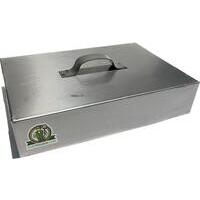 Coppo rettangolare 36x26,5 cm per camino per cottura sotto la brace in Ferro